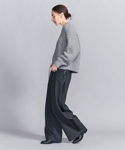 BEAUTY&amp;YOUTH UNITED ARROWS - 【値下げ中】ビューティーアンドユース　フェザーヤーン ニット プルオーバー フェザーヤーン ニット プルオーバー