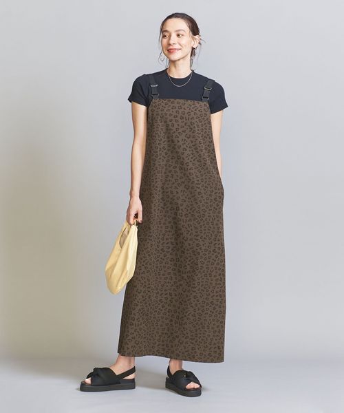 別注】＜THOUSAND MILE＞レオパードプリント キャミワンピース 