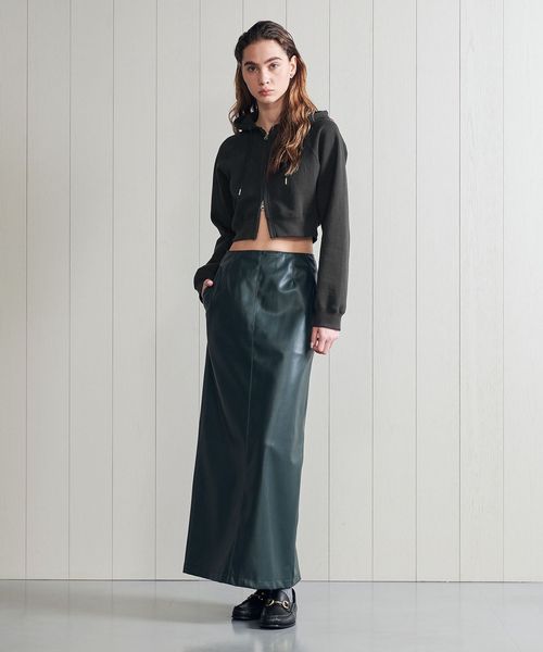 H BEAUTY&YOUTH ドライタッチスウェットジップパーカー H＞ドライタッチスウェットジップパーカー（パーカー）｜H