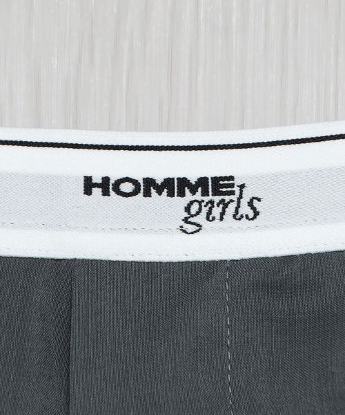 HOMME GIRLS＞CLASSIC PANTS GRAY/パンツ