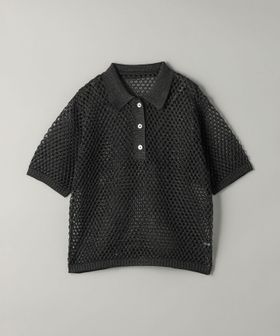 23SS】STUSSY BIG MESH POLO BLACK【黒Sサイズ】 トップス 23SS STUSSY