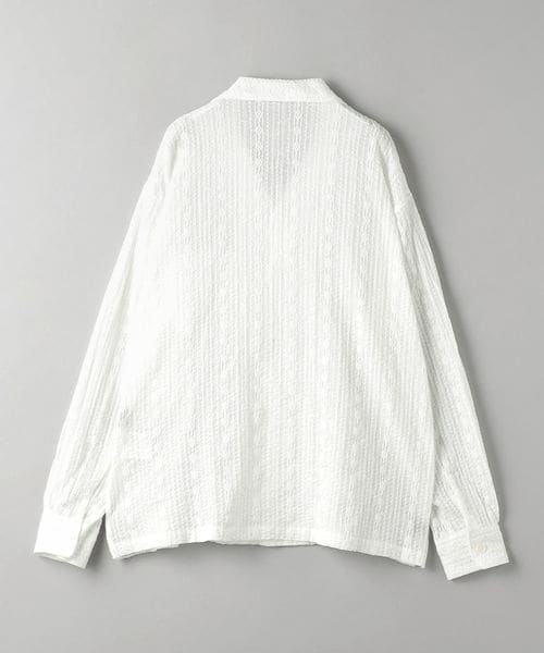 【新品タグ付】BEAUTY&YOUTH UNITED ARROWS レースシャツ ナイロンコットン レース シャツ