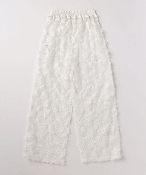 provokeチュールフラワー パンツ provoke＞チュールフラワー パンツ/WHITE