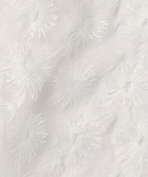 provoke＞チュールフラワー トップス/WHITE