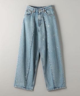 MM6】ブラックデニム ロウトラウザーズ (MM6 Maison Margiela
