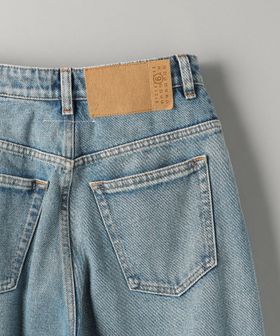 【MM6】ペイントスプラッター ブルーデニムトラウザーズ Jeans MM6】ペイントスプラッター ブルーデニムトラウザーズ Jeans