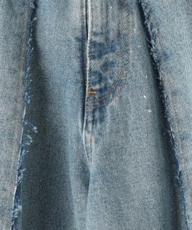 MM6 Maison Margiela＞ブルーデニム ロウ トラウザーズ