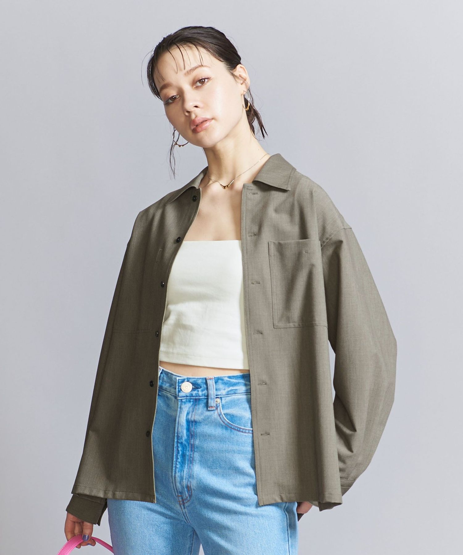 ソモウライク シャツ/モカ 