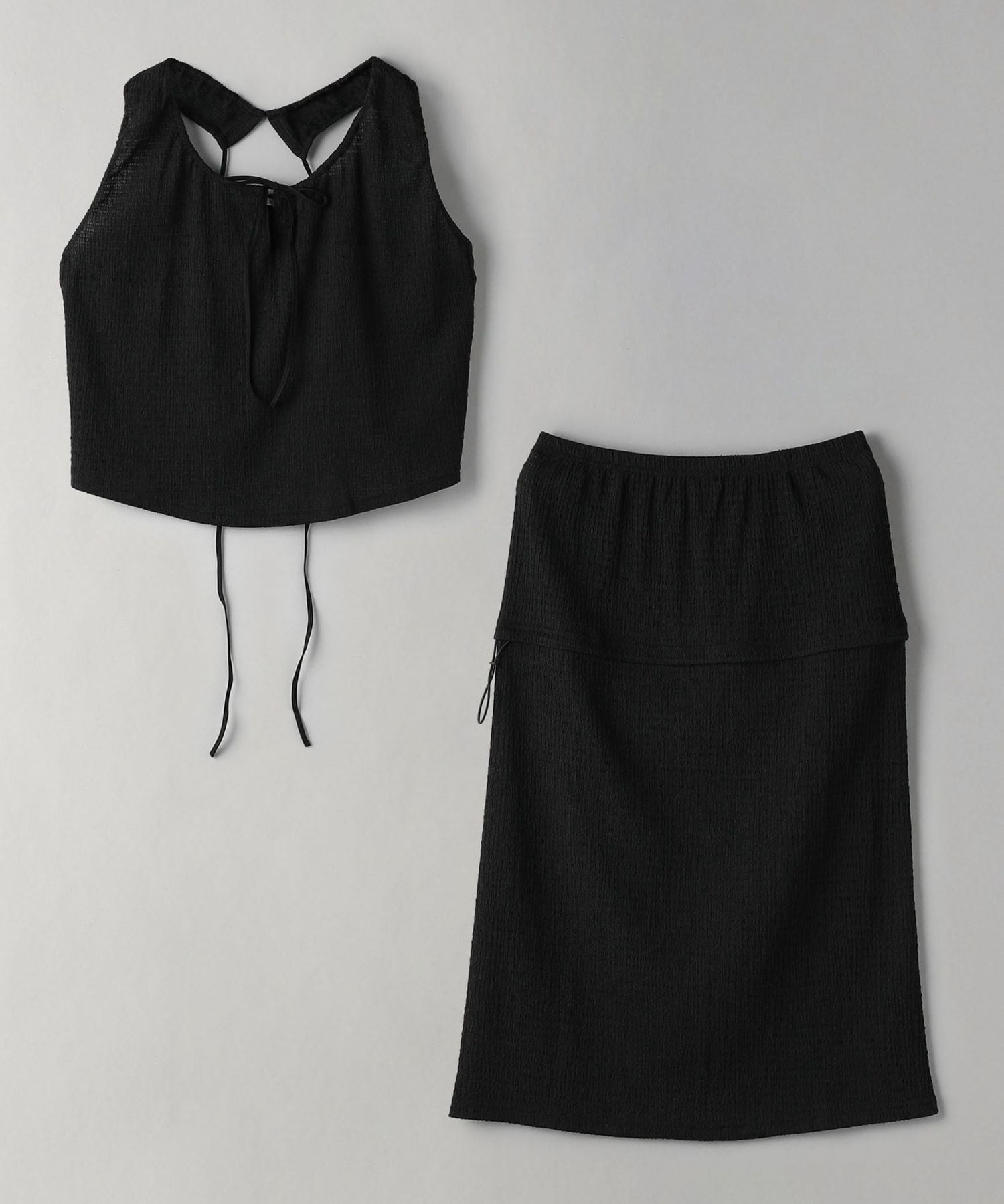 NEPLA.＞シャーリング キャミソール＆スカート 