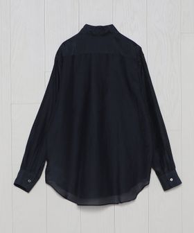 H＞コットンシルク ワークシャツ