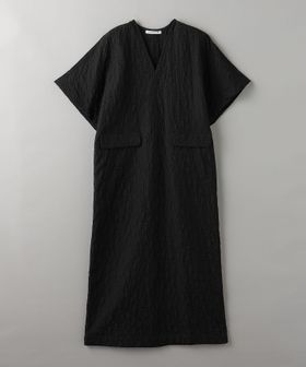 ジャカード Vネック ワンピース
