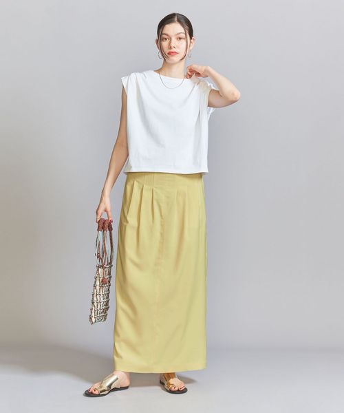 BEAUTY&YOUTH/ハイウエスト ロングスカート/ミモレ / ロング