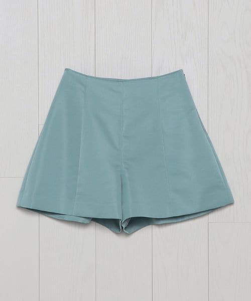 H＞グログランフレアショートパンツ