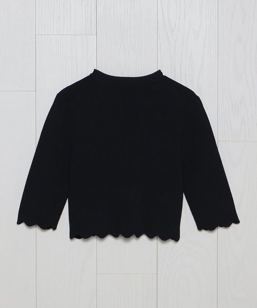 H BEAUTY &YOUTH スカラップカーディガン H BEAUTY&YOUTH UNITED ARROWS（エイチビューティーアンドユース