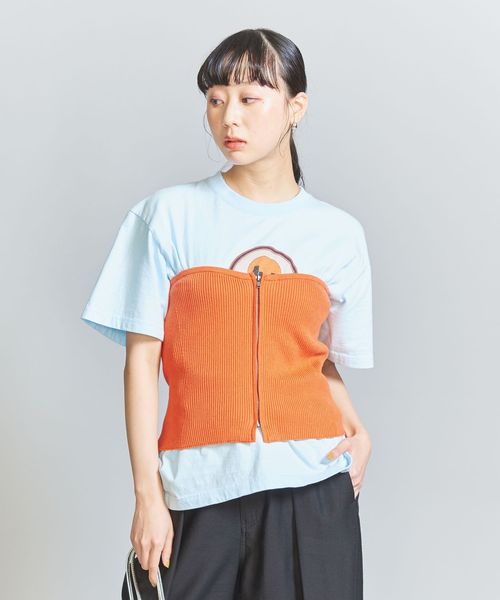 khaite LUCIE トップ　リブニットビスチェ フロントジップ リブニットビスチェ ―ウォッシャブル―