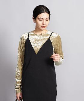 BEAUTY&YOUTH/ベロアロングスリーブ Tシャツ/Tシャツ / カットソー