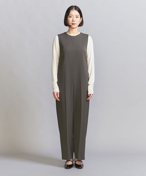 WEB限定 Wardrobe DAILY MINIMAL】ダブルクロス オールインワン
