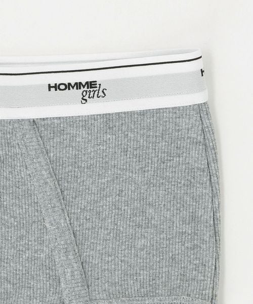 HOMME GIRLS＞RIBBED JERSEY BOY BRIEF/ショーツ