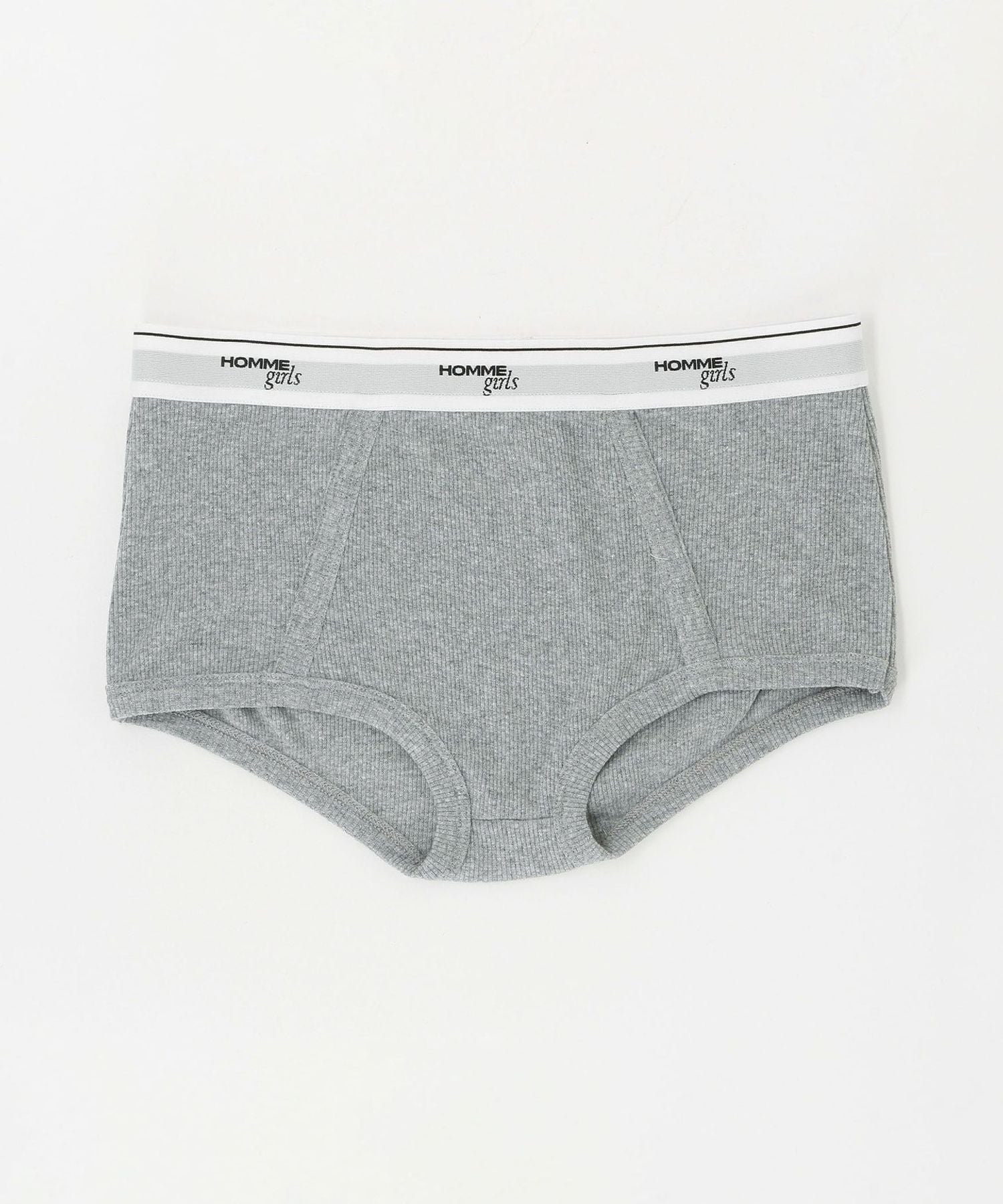 HOMME GIRLS＞RIBBED JERSEY BOY BRIEF/ショーツ