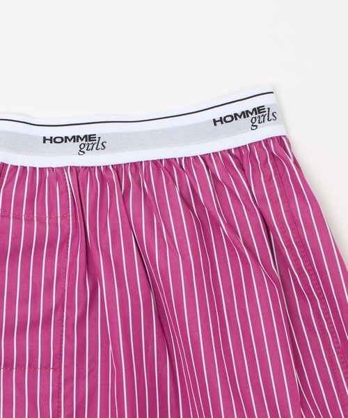 HOMME GIRLS＞STRIPE BOXERS/ショートパンツ