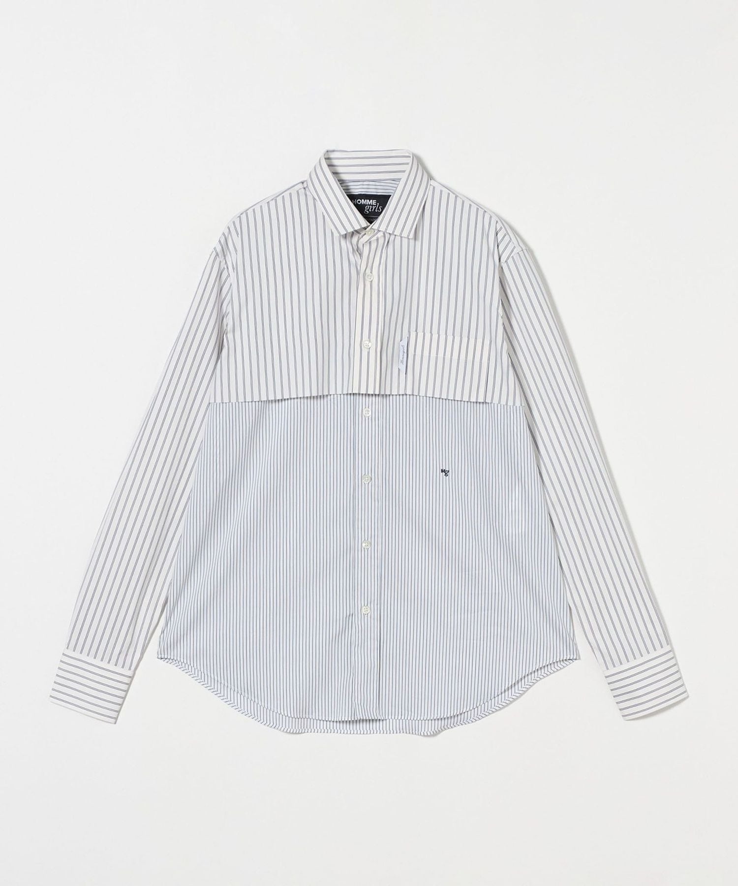 HOMME GIRLS＞LONG SLEEVE LAYERED SHIRT 2/シャツ