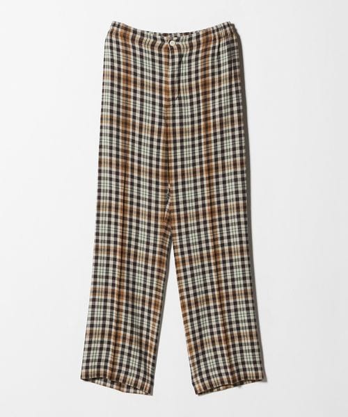 UNUSED/＜UNUSED＞チェック ワイドパンツ/イージーパンツ