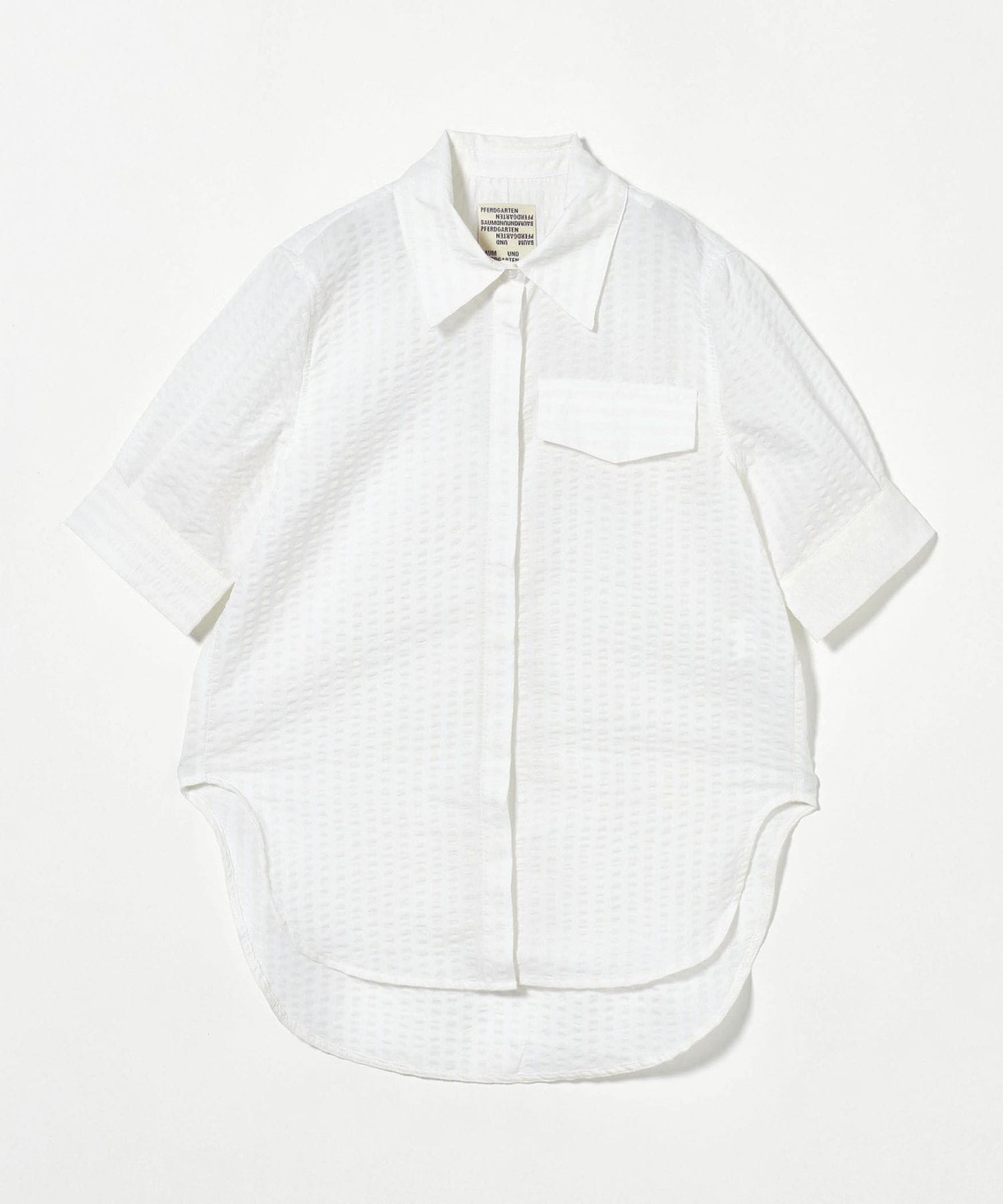 売れ筋商品|||バウムウンドヘルガーデン シャツ レディース トップス MAXENE - Button-down blouse - white BAUM UND PFERDGARTEN/バウム ウンド ヘルガーデン シャツ