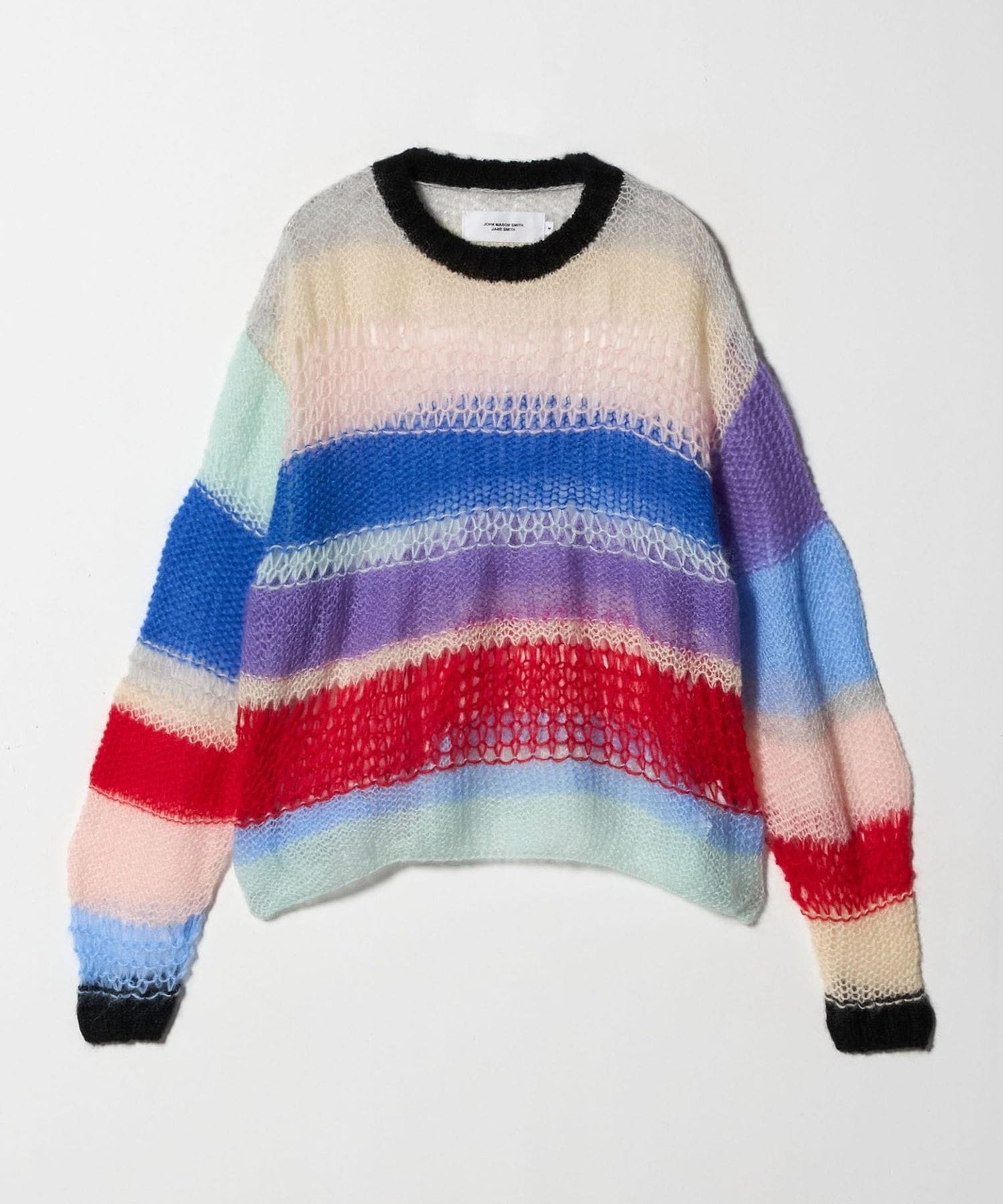 美品✨ドゥーズィエムクラス KID MOHAIR プルオーバー　モヘヤ　ボーダー JANE SMITH＞モヘヤブレンド ボーダー ニットプルオーバー
