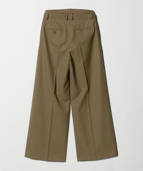BEAUTY&YOUTH UNITED ARROWS ワイドタックパンツ H＞タイプライター タックワイドパンツ