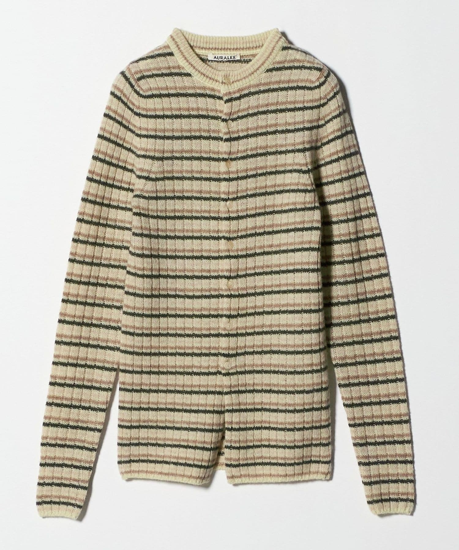 AURALEE 23AW リブニット カーディガン メリノ BIOTOP(ビオトープ) / 【AURALEE】 FRENCH MERINO RIB KNIT