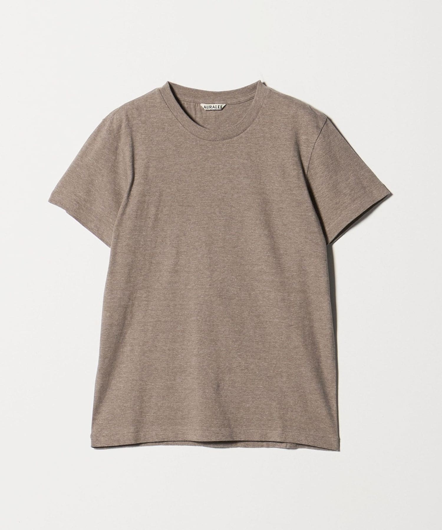 AURALEE 22AW クルーネックカットソー セール】 オーガニックコットン ジップアップクルーネック