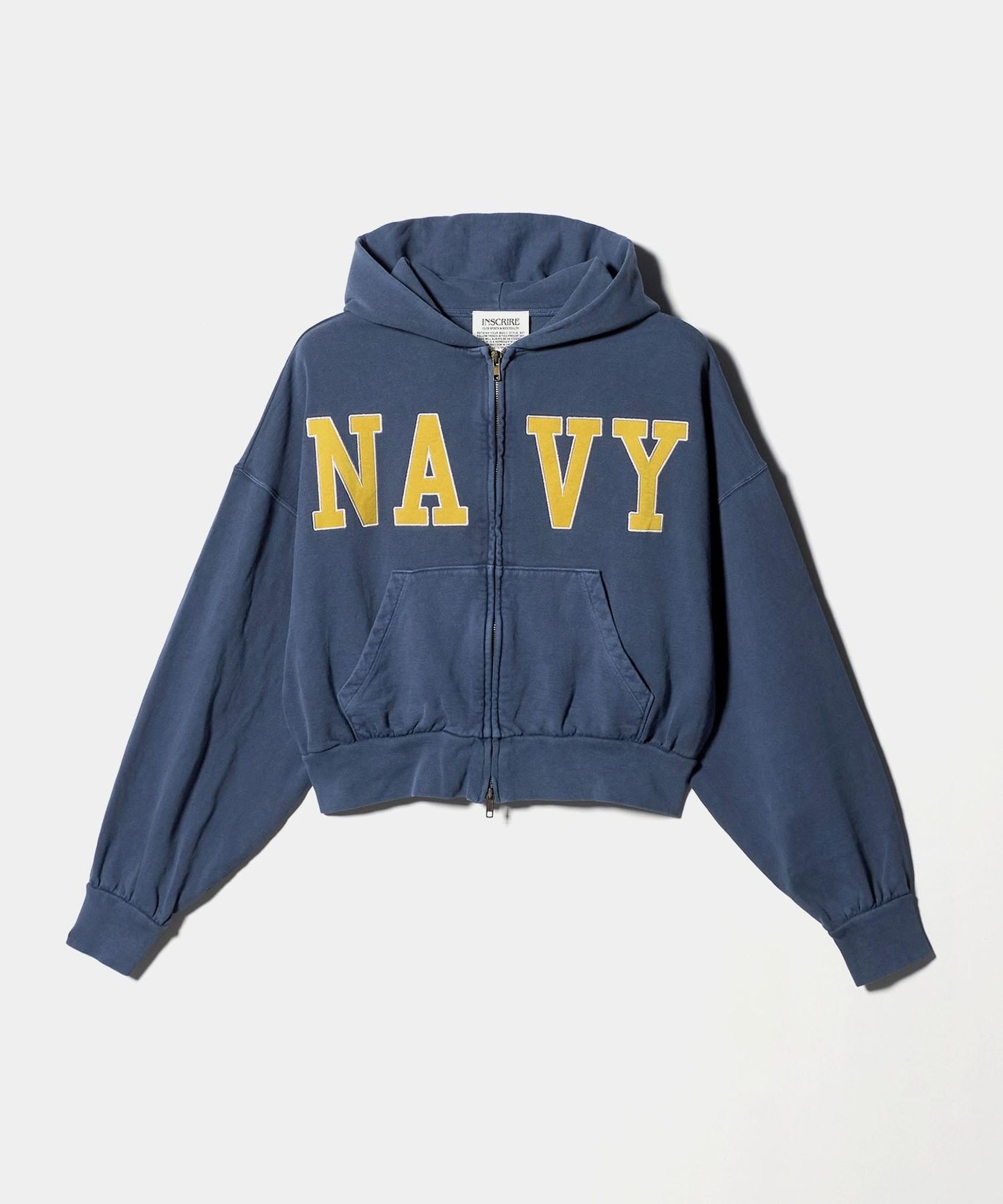 INSCRIRE＞NAVY ジップフーディ