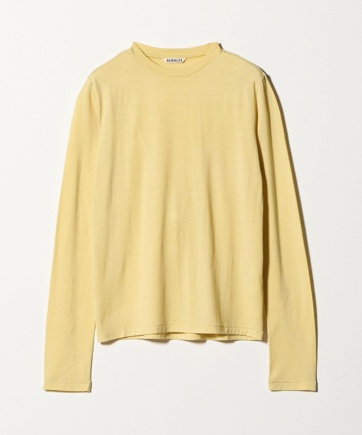 AURALEE＞WOOL SOFT JERSEY LONG SLEEVE T―SHIRT/カットソー