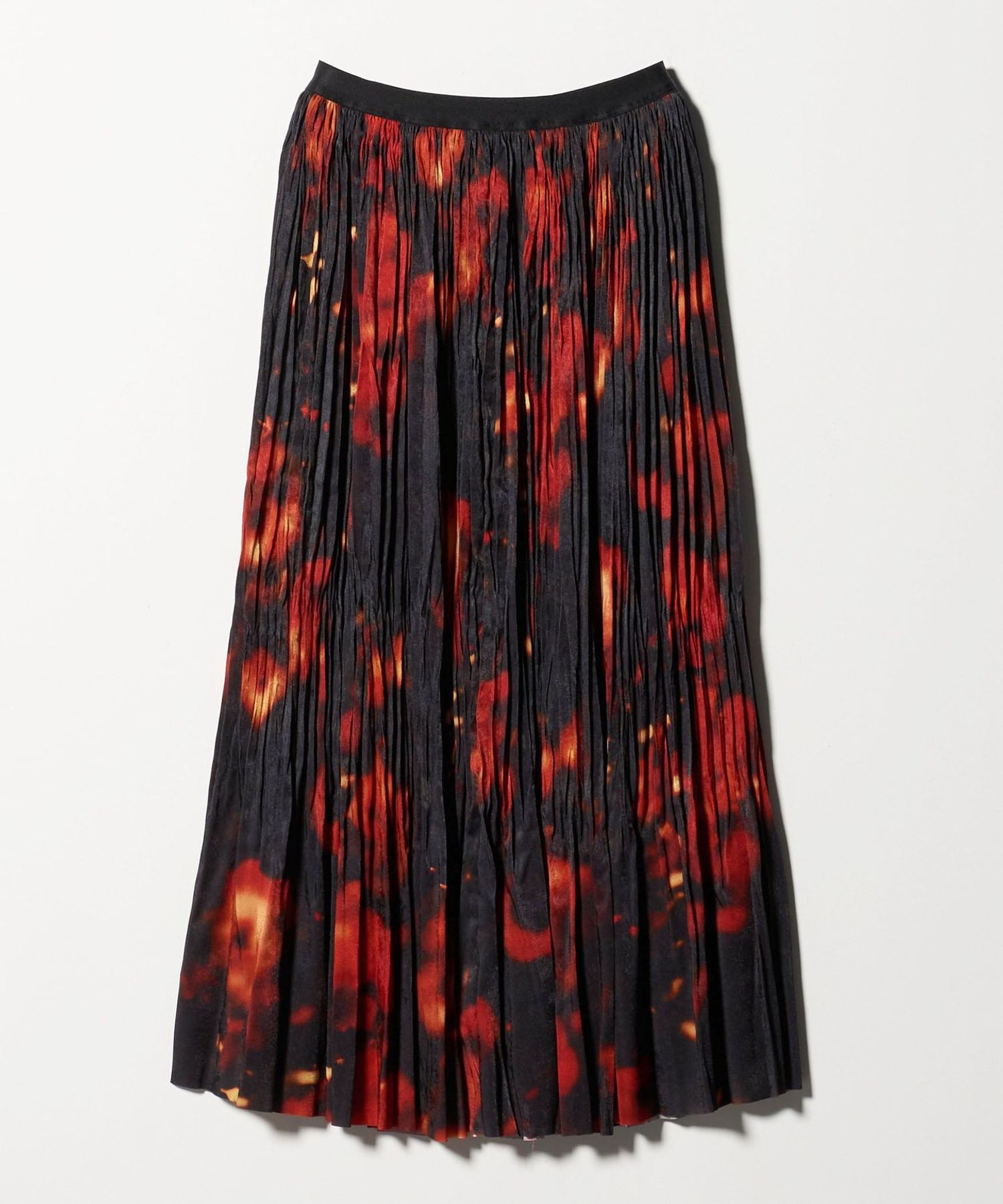 08circus プリーツスカート 08sircus (ゼロエイトサーカス) Drape satin pleated skirt