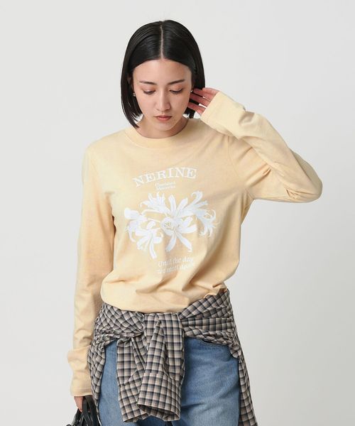 WAVE UNION/【別注】＜WAVE UNION＞プリントロングスリーブTシャツ/Tシャツ / カットソー
