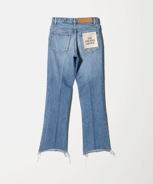 【パンダ】極美品・INSCRIRE フレアデニム INSCRIRE / アンスクリア】 002 FLARE DENIM - BLUE USED / PARK