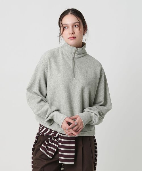 新品　チャンピオン　UA別注ハーフジップ　スエット　ベスト　M 別注】＜Champion＞ハーフジップ ノースリーブ スウェット