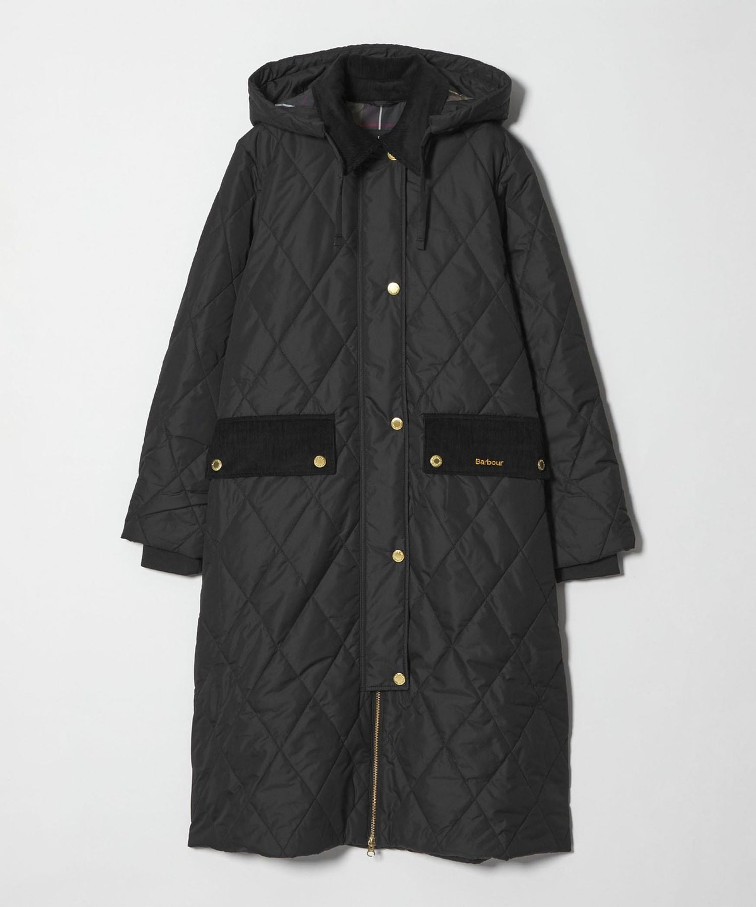 Barbour＞キルティング ロングジャケット