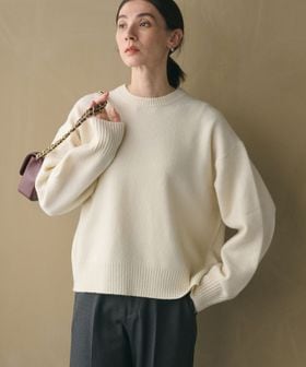 BEAUTY&YOUTH/ウールカシミヤ アクア クルーネックニット/ニット / セーター