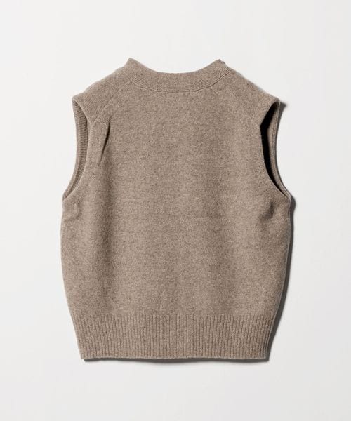 ウールカシミヤブレンド アクア ニットベスト