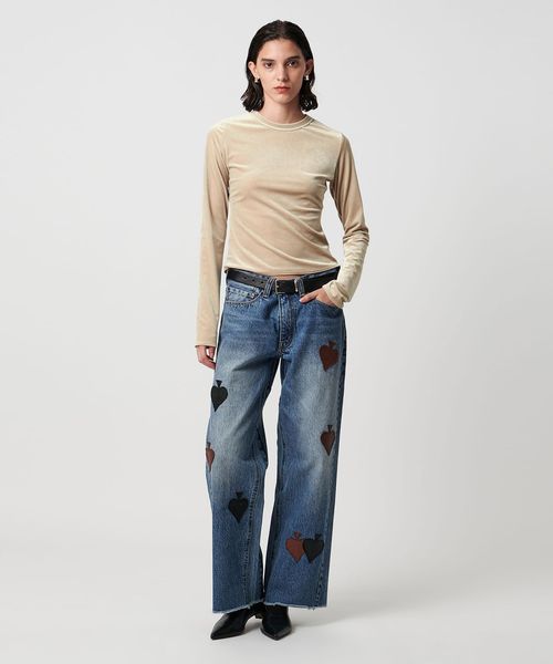 tanC tokyo h beauty&youth デニム TanC TOKYO × H＞SPADE PATCH BUGGY DENIM PANTS/パンツ