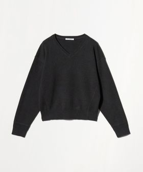 BEAUTY&YOUTH/ソフトコットン Vネック スムース ニットプルオーバー ウォッシャブル/ニット / セーター