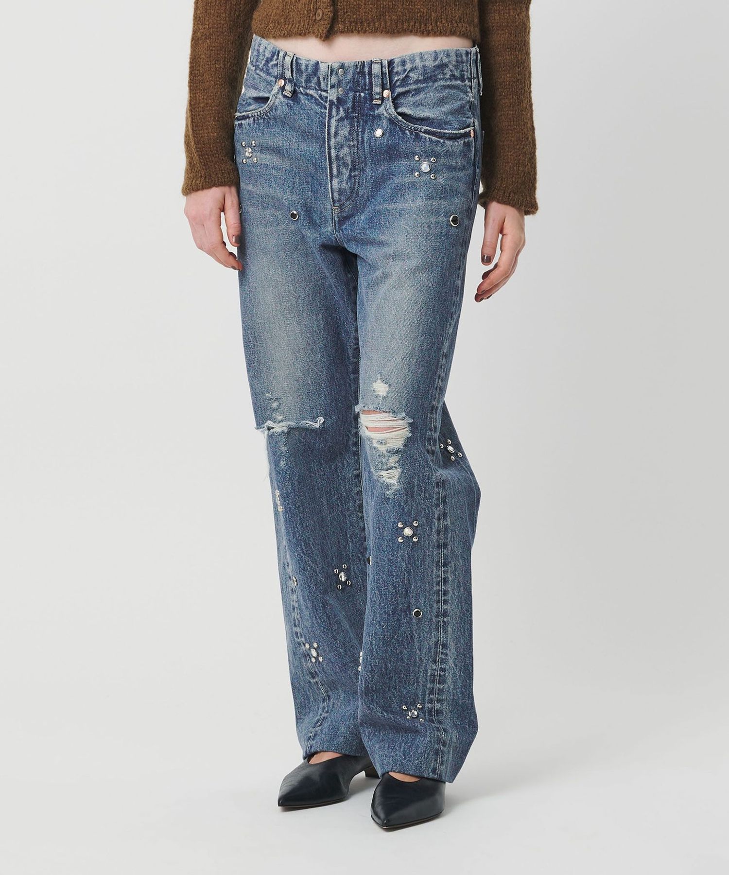 TANAKA＞STUDS DENIM PANTS/デニム