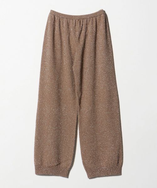 パンツ H BEAUTY&YOUTH - NYLON  PANTS H＞ナイロン スパークル ニットパンツ