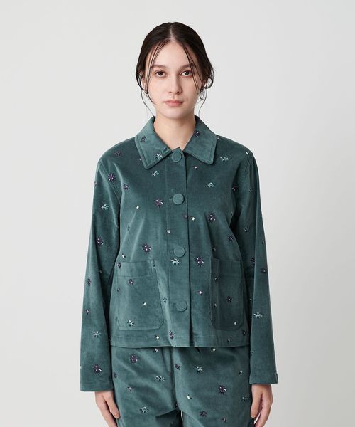 ローズエンブロイダリージャケット ZARA - エンブロイダリーテクスチャージャケット ZARAの通販 by