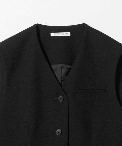 UNITED ARROWS ツイードベスト UNITED ARROWS LTD. OUTLET｜ミックスツイードライク ショート