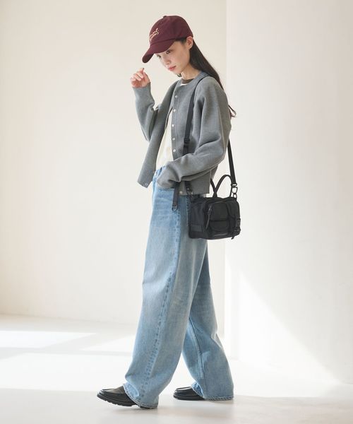 BEAUTY&YOUTH/ダブルフェイス リングボタンカーディガン2 ウォッシャブル/カーディガン / ボレロ