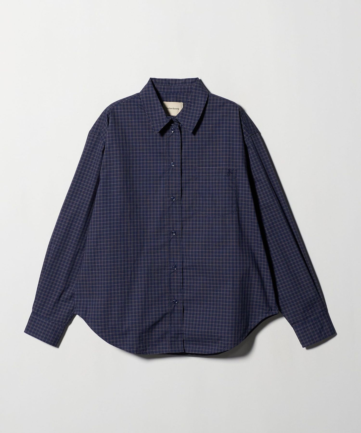 The New Society＞コットンチェックシャツ