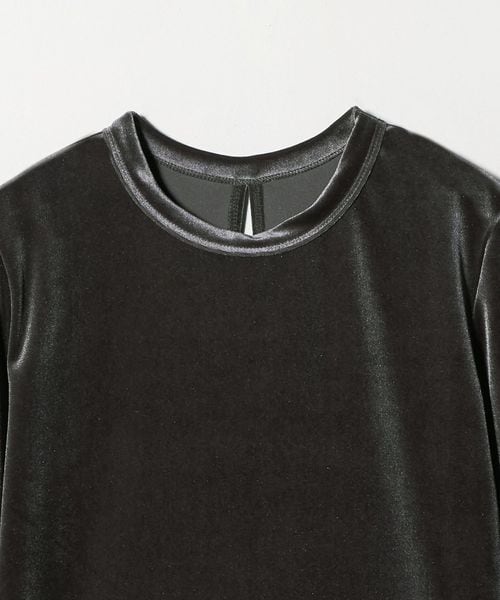 H＞ベロア バックオープン ロングスリーブ