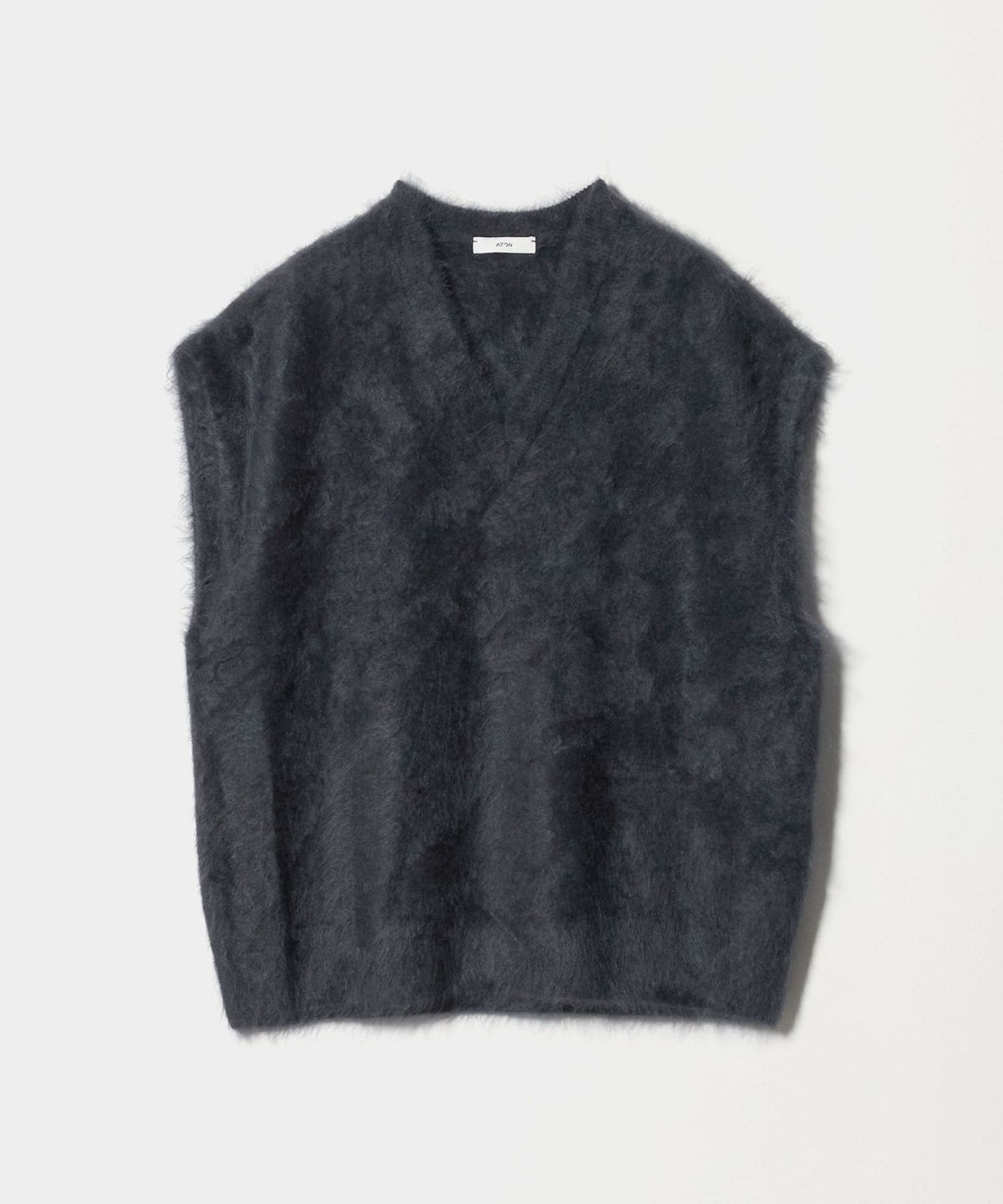 ATON＞CASHMERE FUR VEST/ニットベスト